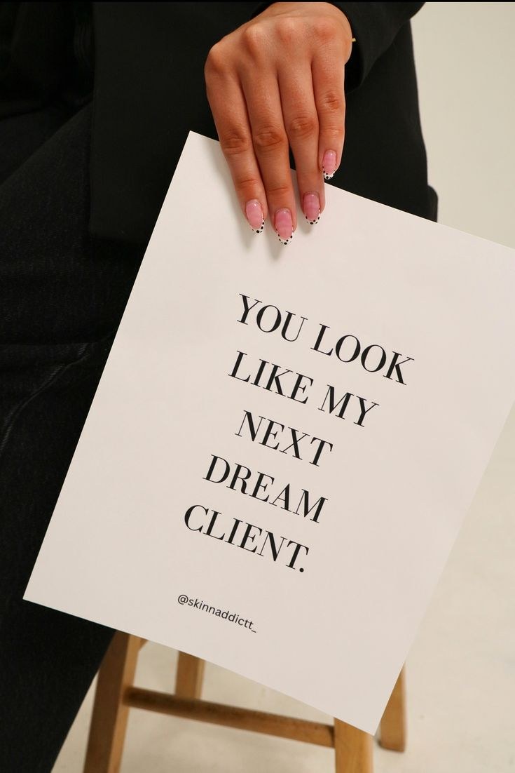 You look like my next dream client